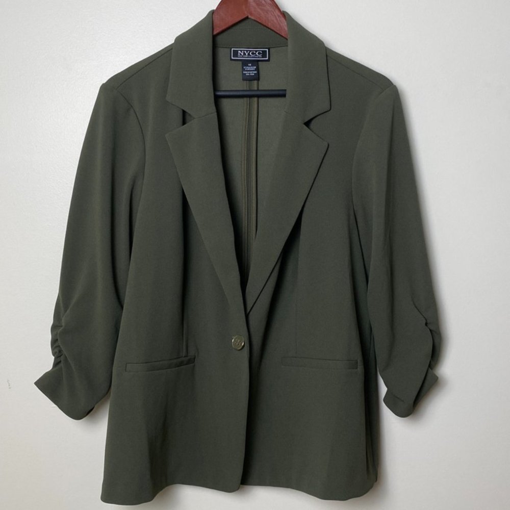 NYCC olive blazer size 1X